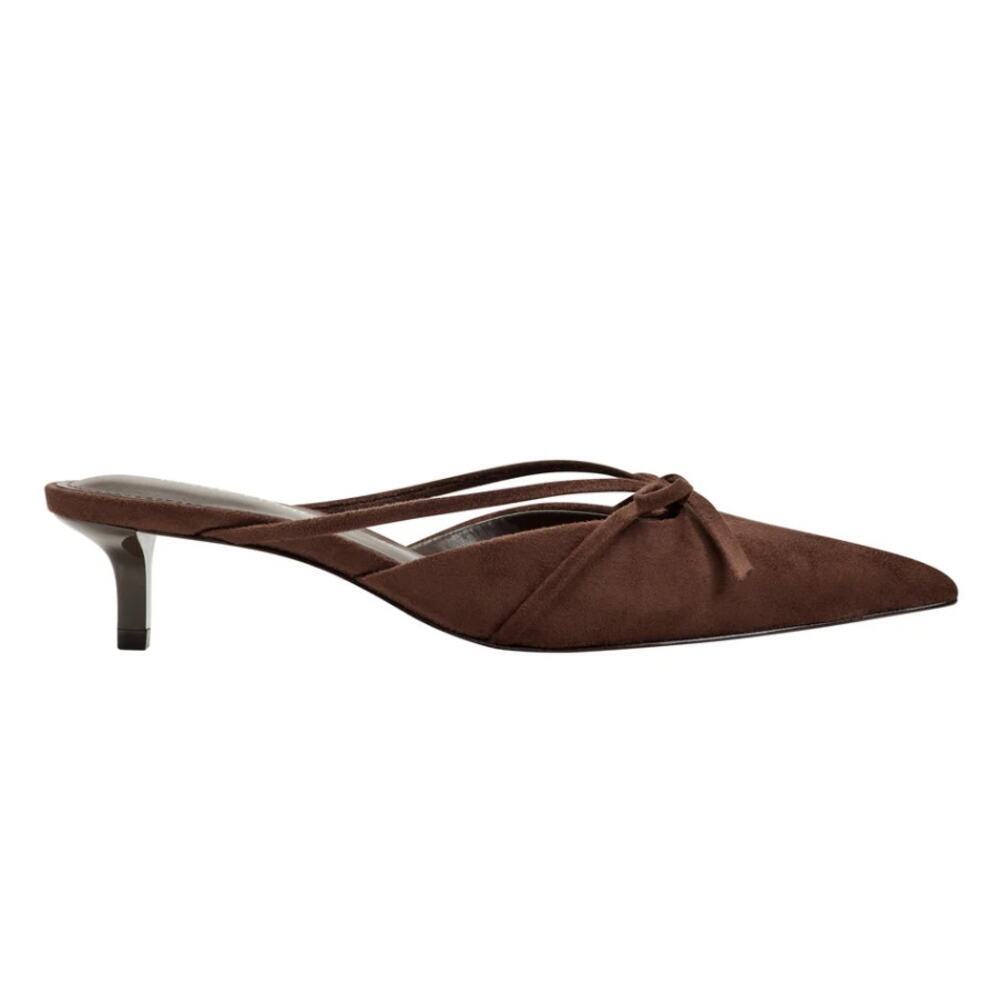 Marc Fisher Women's Dark Brown Florin Kitten Heels Mule Size 7.5M - Picture 3 of 9